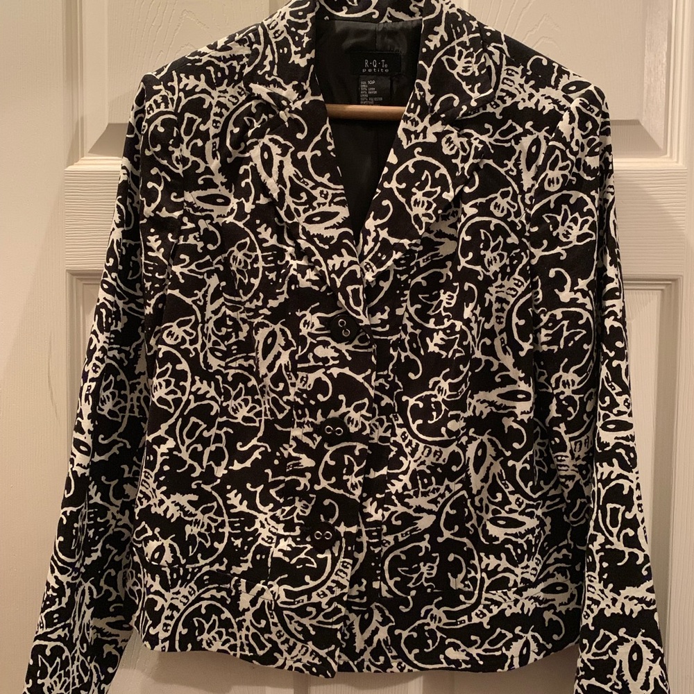 Black and white jacket